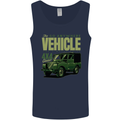 The Go Anywhere Vehicle 4X4 Off Roading Mens Vest Tank Top Navy Blue