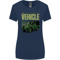 The Go Anywhere Vehicle 4X4 Off Roading Womens Wider Cut T-Shirt Navy Blue