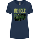 The Go Anywhere Vehicle 4X4 Off Roading Womens Wider Cut T-Shirt Navy Blue