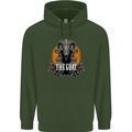 The Goat Skull Gothic Demon Satan Monster Childrens Kids Hoodie Forest Green