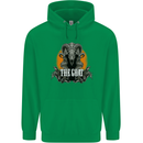 The Goat Skull Gothic Demon Satan Monster Childrens Kids Hoodie Irish Green