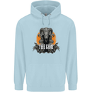 The Goat Skull Gothic Demon Satan Monster Childrens Kids Hoodie Light Blue