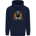 The Goat Skull Gothic Demon Satan Monster Childrens Kids Hoodie Navy Blue