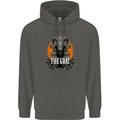 The Goat Skull Gothic Demon Satan Monster Childrens Kids Hoodie Storm Grey