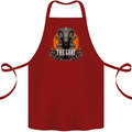 The Goat Skull Gothic Demon Satan Monster Cotton Apron 100% Organic Maroon