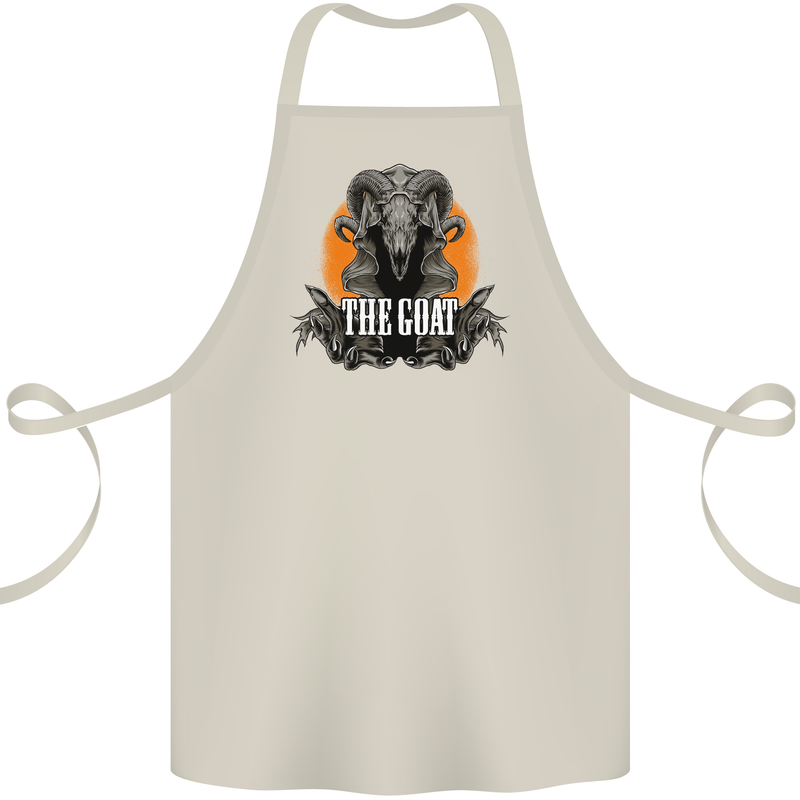 The Goat Skull Gothic Demon Satan Monster Cotton Apron 100% Organic Natural