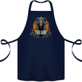 The Goat Skull Gothic Demon Satan Monster Cotton Apron 100% Organic Navy Blue