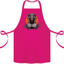 The Goat Skull Gothic Demon Satan Monster Cotton Apron 100% Organic Pink