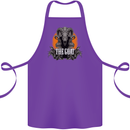 The Goat Skull Gothic Demon Satan Monster Cotton Apron 100% Organic Purple