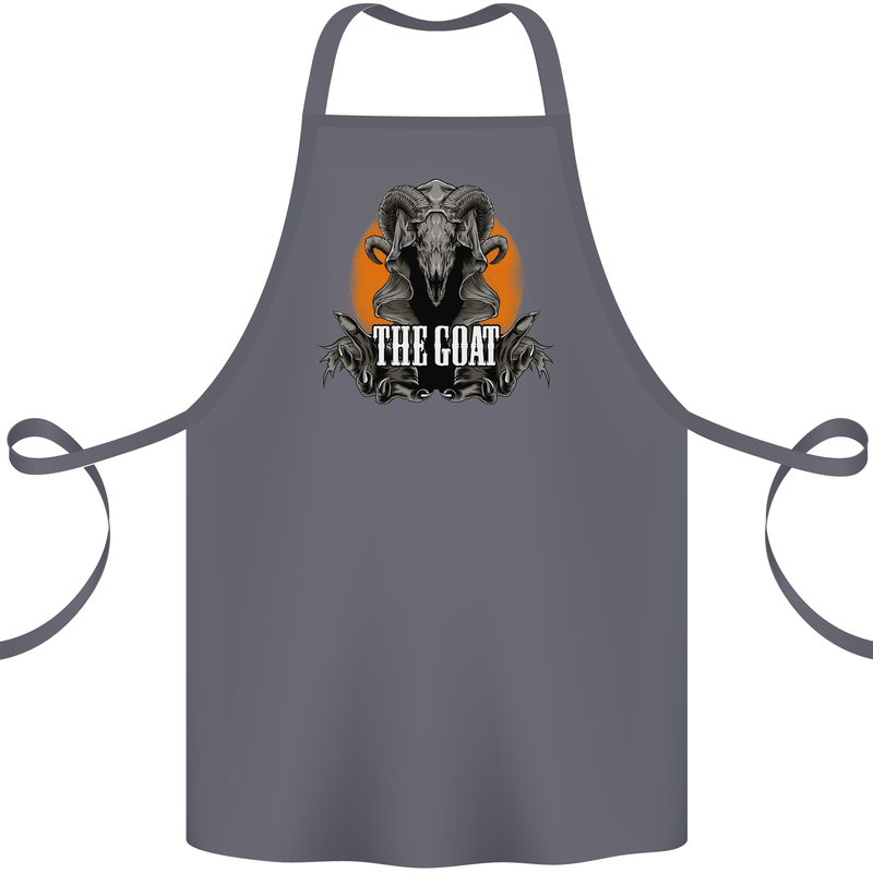 The Goat Skull Gothic Demon Satan Monster Cotton Apron 100% Organic Steel