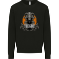 The Goat Skull Gothic Demon Satan Monster Kids Sweatshirt Jumper Black