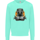 The Goat Skull Gothic Demon Satan Monster Kids Sweatshirt Jumper Peppermint