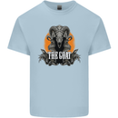 The Goat Skull Gothic Demon Satan Monster Kids T-Shirt Childrens Light Blue