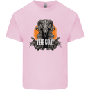 The Goat Skull Gothic Demon Satan Monster Kids T-Shirt Childrens Light Pink