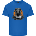 The Goat Skull Gothic Demon Satan Monster Kids T-Shirt Childrens Royal Blue