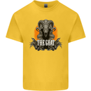 The Goat Skull Gothic Demon Satan Monster Kids T-Shirt Childrens Yellow