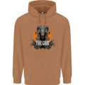 The Goat Skull Gothic Demon Satan Monster Mens 80% Cotton Hoodie Caramel Latte