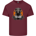 The Goat Skull Gothic Demon Satan Monster Mens Cotton T-Shirt Tee Top Maroon