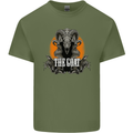 The Goat Skull Gothic Demon Satan Monster Mens Cotton T-Shirt Tee Top Military Green