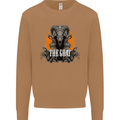 The Goat Skull Gothic Demon Satan Monster Mens Sweatshirt Jumper Caramel Latte