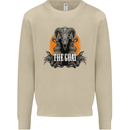 The Goat Skull Gothic Demon Satan Monster Mens Sweatshirt Jumper Sand