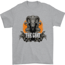 The Goat Skull Gothic Demon Satan Monster Mens T-Shirt Cotton Gildan Sports Grey
