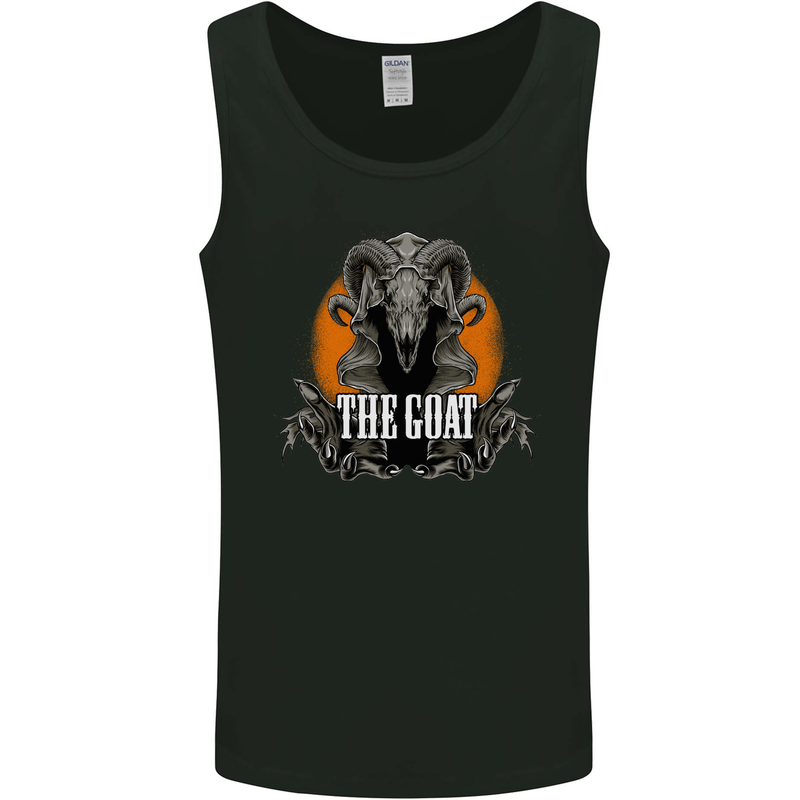 The Goat Skull Gothic Demon Satan Monster Mens Vest Tank Top Black