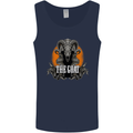 The Goat Skull Gothic Demon Satan Monster Mens Vest Tank Top Navy Blue