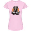 The Goat Skull Gothic Demon Satan Monster Womens Petite Cut T-Shirt Light Pink