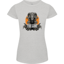 The Goat Skull Gothic Demon Satan Monster Womens Petite Cut T-Shirt Sports Grey