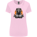 The Goat Skull Gothic Demon Satan Monster Womens Wider Cut T-Shirt Light Pink