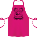 The Golden Age of Bicycles Cyclist Cycling Cotton Apron 100% Organic Pink