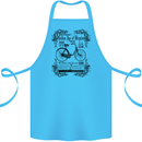 The Golden Age of Bicycles Cyclist Cycling Cotton Apron 100% Organic Turquoise