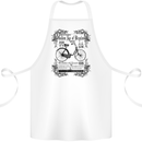 The Golden Age of Bicycles Cyclist Cycling Cotton Apron 100% Organic White