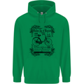 The Golden Age of Bicycles Cyclist Cycling Mens 80% Cotton Hoodie Irish Green