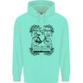 The Golden Age of Bicycles Cyclist Cycling Mens 80% Cotton Hoodie Peppermint