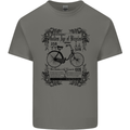 The Golden Age of Bicycles Cyclist Cycling Mens Cotton T-Shirt Tee Top Charcoal