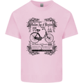 The Golden Age of Bicycles Cyclist Cycling Mens Cotton T-Shirt Tee Top Light Pink