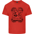The Golden Age of Bicycles Cyclist Cycling Mens Cotton T-Shirt Tee Top Red