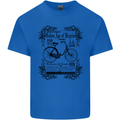 The Golden Age of Bicycles Cyclist Cycling Mens Cotton T-Shirt Tee Top Royal Blue