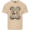 The Golden Age of Bicycles Cyclist Cycling Mens Cotton T-Shirt Tee Top Sand