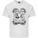 The Golden Age of Bicycles Cyclist Cycling Mens Cotton T-Shirt Tee Top White