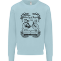 The Golden Age of Bicycles Cyclist Cycling Mens Sweatshirt Jumper Light Blue