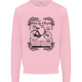 The Golden Age of Bicycles Cyclist Cycling Mens Sweatshirt Jumper Light Pink