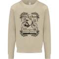The Golden Age of Bicycles Cyclist Cycling Mens Sweatshirt Jumper Sand