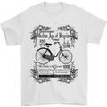 The Golden Age of Bicycles Cyclist Cycling Mens T-Shirt Cotton Gildan White