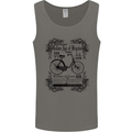 The Golden Age of Bicycles Cyclist Cycling Mens Vest Tank Top Charcoal