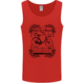 The Golden Age of Bicycles Cyclist Cycling Mens Vest Tank Top Red