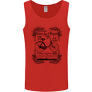 The Golden Age of Bicycles Cyclist Cycling Mens Vest Tank Top Red