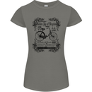 The Golden Age of Bicycles Cyclist Cycling Womens Petite Cut T-Shirt Charcoal